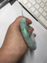 Load image into Gallery viewer, 60.5mm certified Type A 100% Natural light green sunny green light purple Jadeite Jade bangle BK140-5278