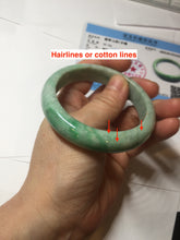 Load image into Gallery viewer, 56.2mm certified Type A 100% Natural sunny green/white/red Jadeite Jade bangle BS35-4433