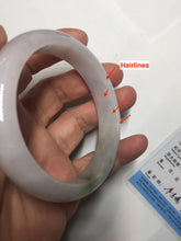 Load image into Gallery viewer, 57.7mm Certified 100% natural Type A dark green white purple jadeite jade bangle AH91-3014