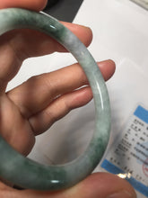 Load image into Gallery viewer, 54.6mm Certified Type A 100% Natural green purple round cut jadeite Jade bangle PJ39-0280