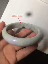 Load image into Gallery viewer, 58.1mm 100% natural type A certified light green/purple jadeite jade bangle Y139-0723