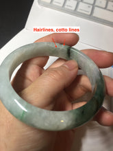 Load image into Gallery viewer, 57mm 100% natural Type A sunny green white purple jadeite jade bangle BN5-8234