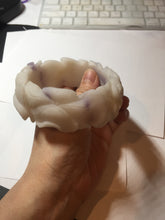 Load image into Gallery viewer, 55.5mm 100% natural pink red brown beige carved Goldern fish and lotus (金玉满堂) Quartzite (Shetaicui jade) bangle SY127