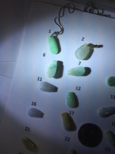Load image into Gallery viewer, 100% Natural type A sunny green white purple yellow Jadeite Jade blessed melon pendant group PA209