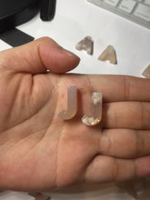 Load image into Gallery viewer, 100% natural icy Madagascar cherry blossoms agate Initial letters X81 (Add on item, not sale individually)