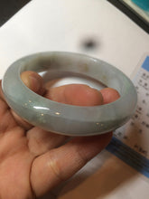 Load image into Gallery viewer, 54.8mm certified type A 100% Natural icy watery green/white/brown jadeite jade bangle Z126-4403