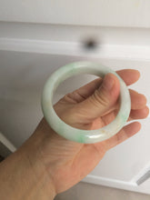 Load image into Gallery viewer, 54.6mm certified 100% natural Type A sunny green/white/brown jadeite jade bangle Y138-3314