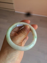 Load image into Gallery viewer, 54.7mm 100% natural Type A sunny green/brown/white jadeite jade bangle AF72-3316