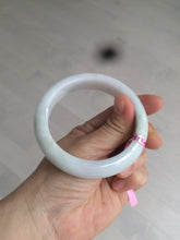 Load image into Gallery viewer, 56.9mm 100% natural Type A light green purple white jadeite jade bangle Y116-9294