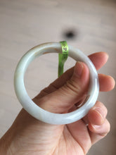 Load image into Gallery viewer, 53.7mm certificated Type A 100% Natural light blue/green/yellow/purple Jadeite Jade bangle AK34-7263