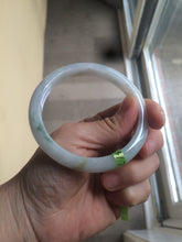 Load image into Gallery viewer, 57.6mm certified Type A 100% Natural green/yellow/white jadeite Jade bangle AB28-0276