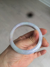 Load image into Gallery viewer, 53.5mm 100% natural certified yellow/green/purple (福禄寿)jadeite jade bangle K91-1015
