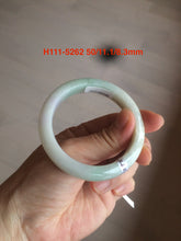 Load image into Gallery viewer, Sale! 49-54mm certified Type A 100% Natural dark green/white/black Jadeite Jade bangle with defects group GC30