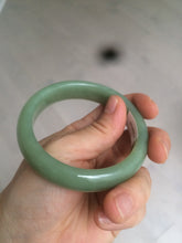 Load image into Gallery viewer, 55.5mm certified 100% Natural green/yellow nephrite Jade bangle HE17-8450
