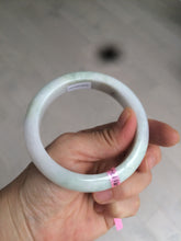 Load image into Gallery viewer, 56.9mm 100% natural Type A light green purple white jadeite jade bangle Y116-9294