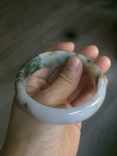 Load image into Gallery viewer, 58mm Certified Type A 100% Natural dark green purple brown Jadeite Jade bangle L135-4073