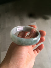 Load image into Gallery viewer, 51.5mm certified 100% natural Type A green/yellow oval jadeite jade bangle S30-1037