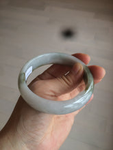 Load image into Gallery viewer, 57.6mm certified type A 100% Natural brown/balck/white jadeite jade bangle C72-4152