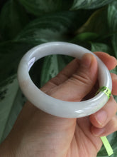 Load image into Gallery viewer, 54.3mm Certified type A 100% Natural light green/white/orange jadeite jade bangle KS75-6861