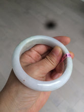 Load image into Gallery viewer, 56.9mm 100% natural Type A light green purple white jadeite jade bangle Y116-9294