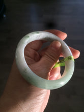 Load image into Gallery viewer, 54mm certified 100% natural type A green/white jadeite jade bangle AH29-4933