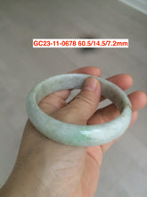 Load image into Gallery viewer, 54-60mm certified Type A 100% Natural light green Jadeite Jade bangle GC20/23 (add on item)