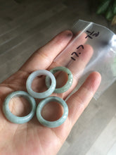Load image into Gallery viewer, 100% natural type A green/white/yellow/dark green jadeite jade band ring F104 (Add on item, not sale individually.)