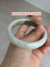 Load image into Gallery viewer, 54-60mm certified Type A 100% Natural light green Jadeite Jade bangle GC20/23 (add on item)