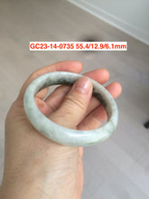 Load image into Gallery viewer, 54-60mm certified Type A 100% Natural light green Jadeite Jade bangle GC20/23 (add on item)