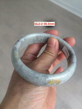 Load image into Gallery viewer, Sale! Certified type A 100% 53-61mm Natural green/white/purple Jadeite bangle group GL2