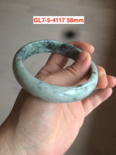 Load image into Gallery viewer, 54-62mm certified Type A 100% Natural light green white Jadeite Jade bangle GL7