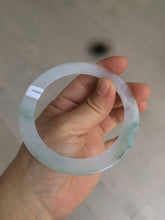 Load image into Gallery viewer, 60mm Certified Type A 100% Natural icy watery sunny green white Jadeite Jade bangle A83-4959