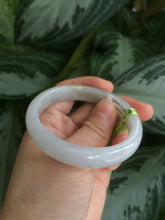 Load image into Gallery viewer, 51mm Certified Type A 100% Natural yellow/white Jadeite Jade bangle M33-0091