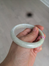 Load image into Gallery viewer, 57.5mm Certified Type A 100% Natural light green Jadeite Jade bangle AQ44