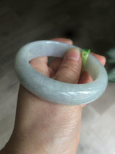Load image into Gallery viewer, 57.4mm 100% natural Type A light green style jadeite jade bangle AB36-8519