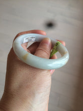 Load image into Gallery viewer, 53.7mm certificated Type A 100% Natural light blue/green/yellow/purple Jadeite Jade bangle AK34-7263