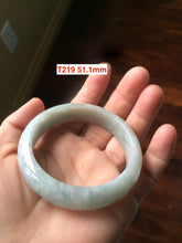 Load image into Gallery viewer, Sale! 49-54mm certified Type A 100% Natural dark green/white/black Jadeite Jade bangle with defects group GC30