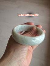 Load image into Gallery viewer, Sale! Certified type A 100% 53-61mm Natural green/white/purple Jadeite bangle group GL2