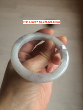 Load image into Gallery viewer, Sale! 49-54mm certified Type A 100% Natural dark green/white/black Jadeite Jade bangle with defects group GC30