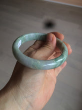 Load image into Gallery viewer, 58.5mm Certified Type A 100% Natural light green/purple jadeite jade bangle U128-9906