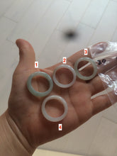 Load image into Gallery viewer, 20mm/size 10 1/4 100% natural type A icy watery green/white/yellow jadeite jade band ring G105- 10 1/4