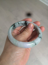 Load image into Gallery viewer, 58.6mm 100% natural type A certified sunny green/purple jadeite jade bangle AQ33-0735