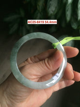 Load image into Gallery viewer, Certified Type A 100% Natural icy green/white/yellow super thin Jadeite bangle group AC25