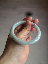 Load image into Gallery viewer, 55.4mm certified 100% natural green white jadeite jade bangle D1-1393