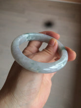 Load image into Gallery viewer, 55.6mm Certified type A 100% Natural light green/purple Jadeite bangle AF6-6117