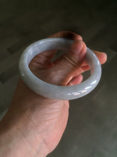 Load image into Gallery viewer, 58.3mm certified Type A 100% Natural green/white/super light purple Jadeite bangle AF70-9555