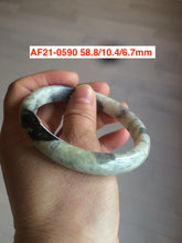 Load image into Gallery viewer, 56-65mm certified 100% Natural type A light green jadeite jade bangle group S34 (Clearance)