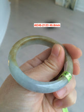 Load image into Gallery viewer, Sale! 100% natural Type A icy green/brown/purple jadeite jade XXXS bangle group12