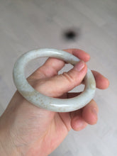 Load image into Gallery viewer, 57.3mm 100% Natural beige brown round cut nephrite Jade bangle HT57