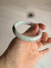 Load image into Gallery viewer, 49mm Certified Type A 100% Natural green purple oval Jadeite Jade bangle AM6-4137